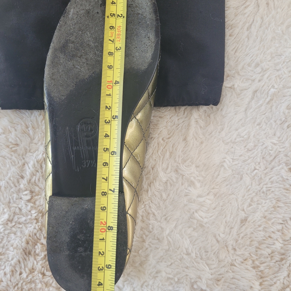 Chanel Black and Gold Women's Ballet Flats - Picture 8 of 9